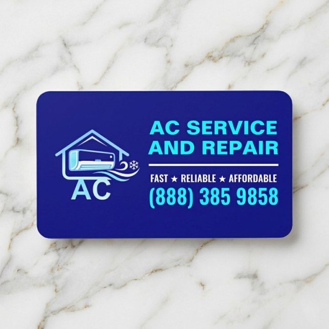 Carte De Visite Service d'installation et de réparation de climati (aircon repair services and installations air conditioner or ac installer)