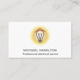 Carte De Visite Service électrique pour ampoules professionnelles