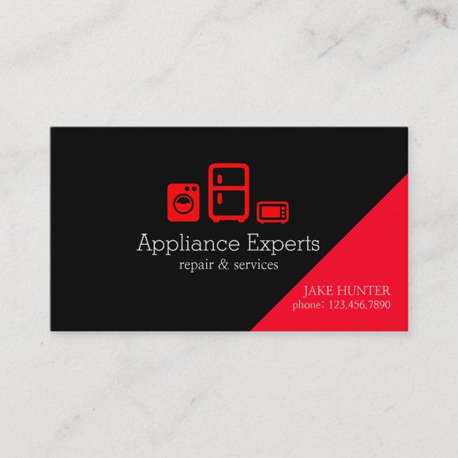 Carte De Visite Service et réparation des appareils professionnels (Devant)