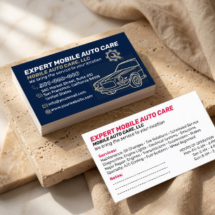 Carte De Visite Service Méca Réparation Auto et Spécialiste Climat