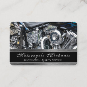 Carte De Visite Service mécanique du moteur de motocyclette de con