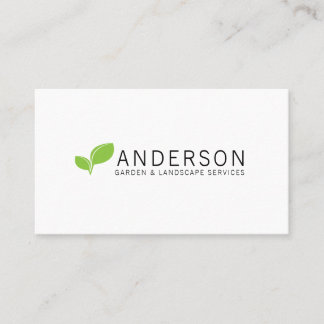 Carte De Visite Service minimaliste d'aménagement paysager des jar