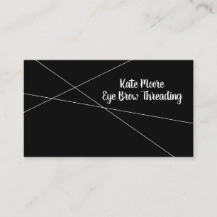 Carte De Visite Service minimaliste moderne de filetage des yeux
