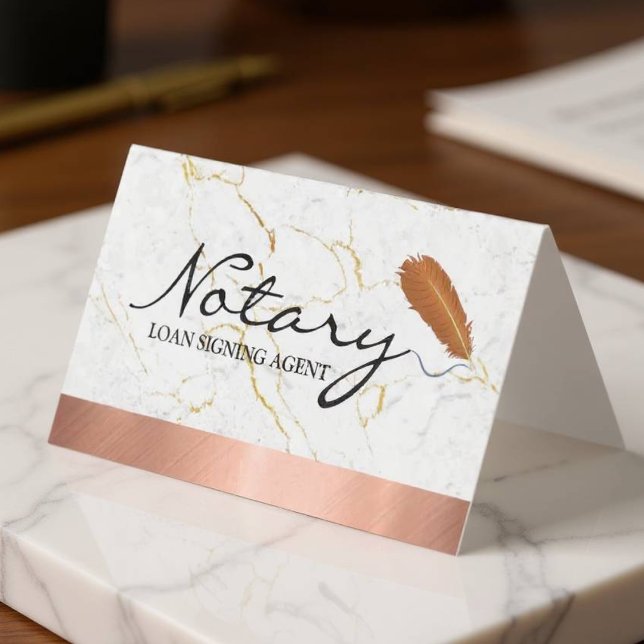 Carte De Visite Service Notaire Mobile Sleek Conception personnali (Personalized Design - Front)