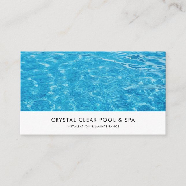 Carte De Visite Service Piscine (Devant)