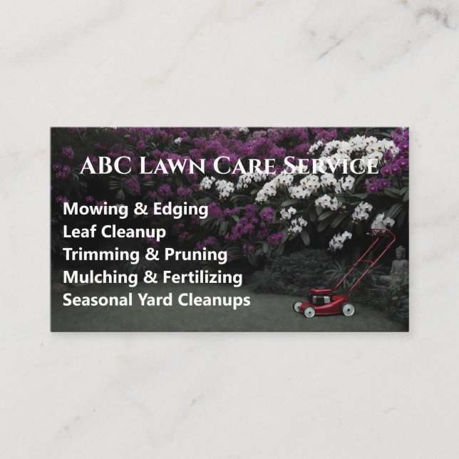 Carte De Visite Service Premium Lawnpro (Devant)