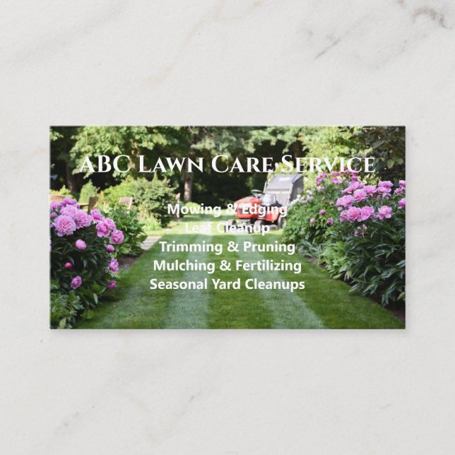 Carte De Visite Service Premium Lawnpro (Devant)