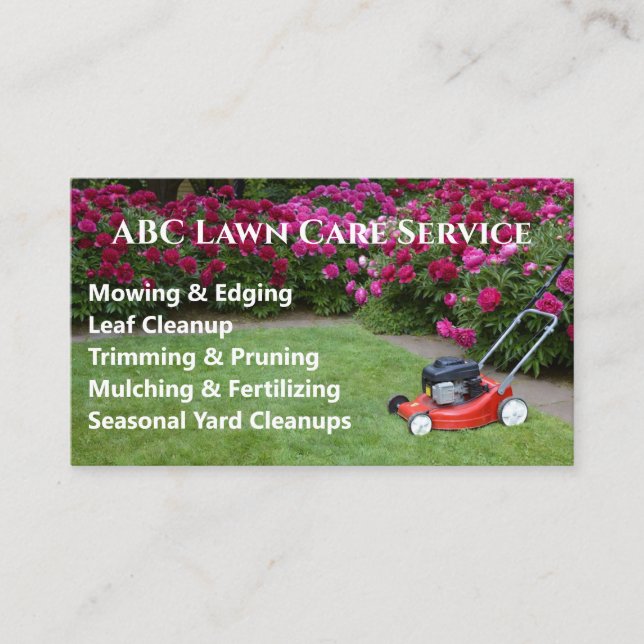 Carte De Visite Service Premium Lawnpro (Devant)