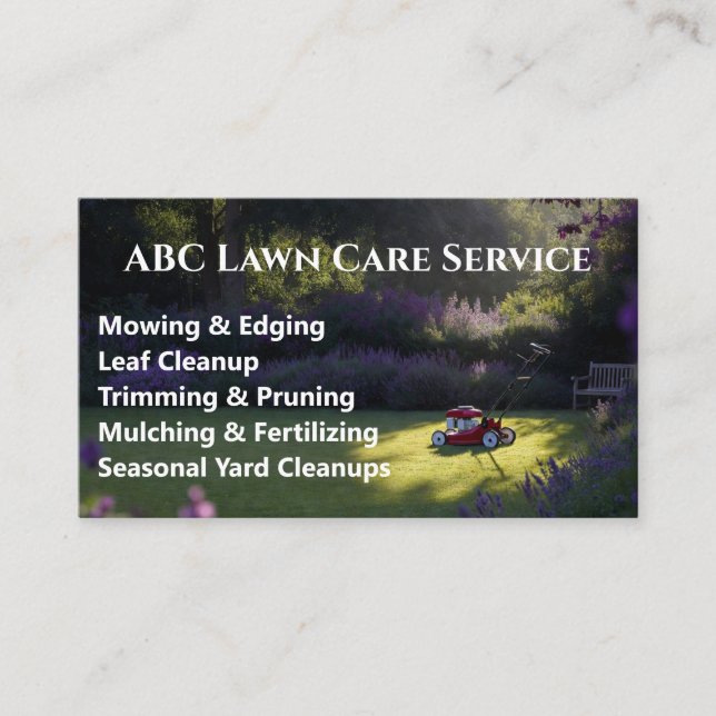 Carte De Visite Service Premium Lawnpro (Devant)