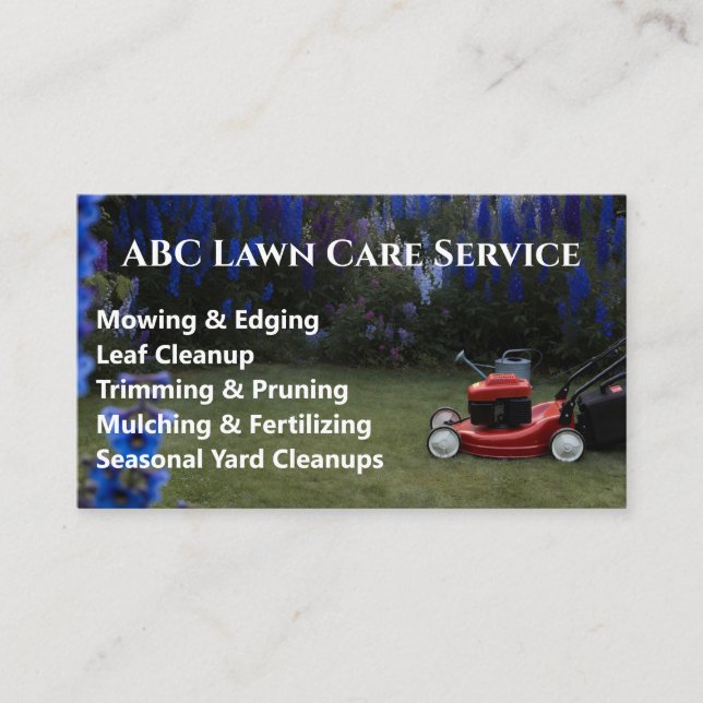 Carte De Visite Service Premium Lawnpro (Devant)