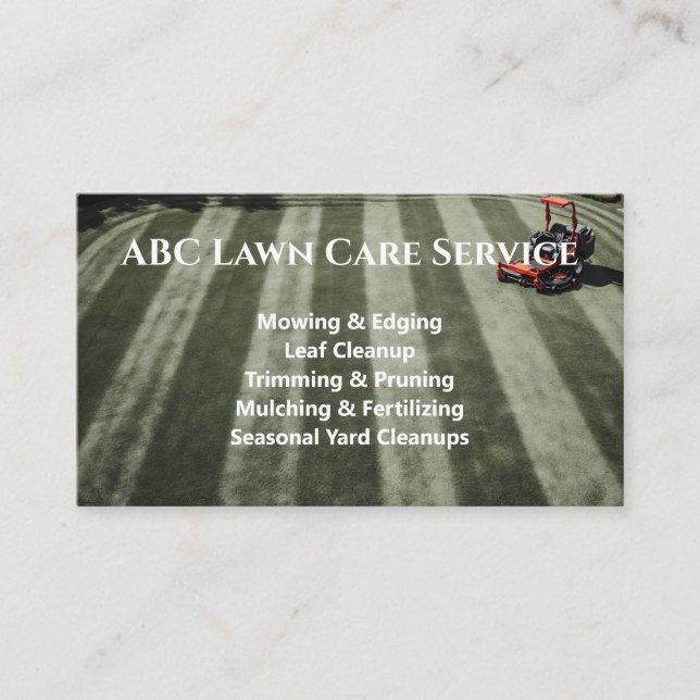 Carte De Visite Service Premium Lawnpro (Devant)