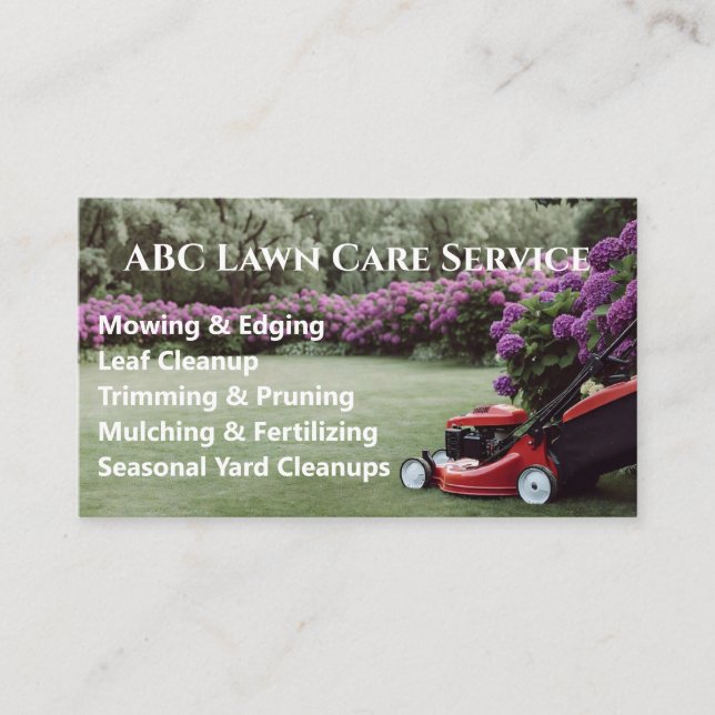 Carte De Visite Service Premium Lawnpro (Devant)