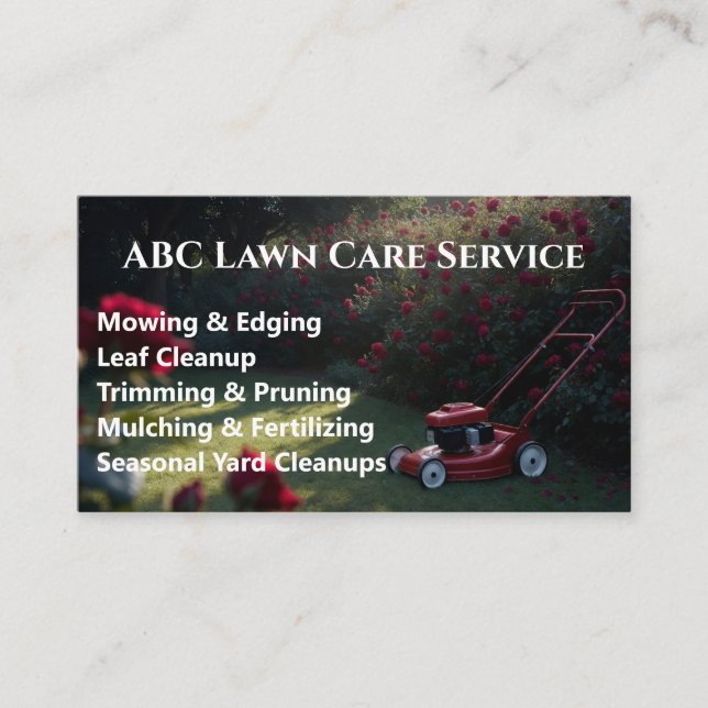 Carte De Visite Service Premium Lawnpro (Devant)