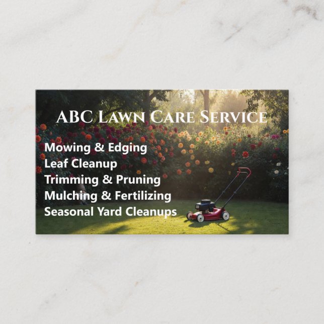 Carte De Visite Service Premium Lawnpro (Devant)