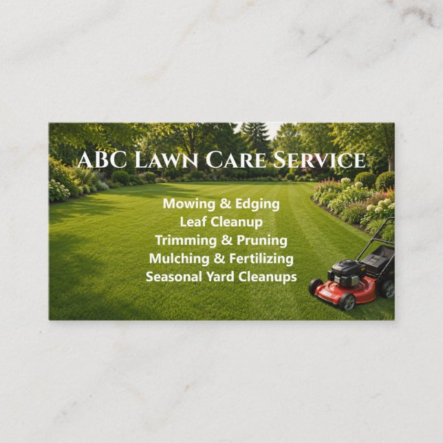 Carte De Visite Service Premium Lawnpro (Devant)