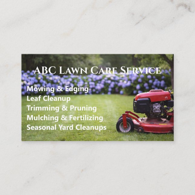 Carte De Visite Service Premium Lawnpro (Devant)