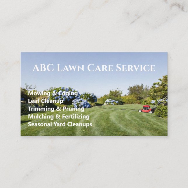 Carte De Visite Service Premium Lawnpro (Devant)