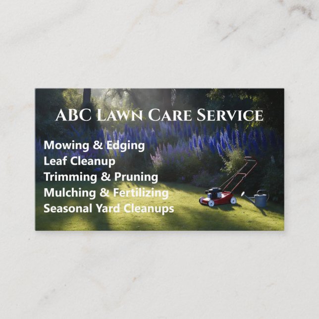Carte De Visite Service Premium Lawnpro (Devant)