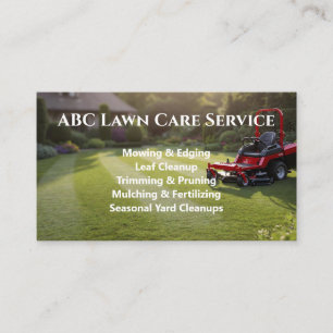 Carte De Visite Service Premium Lawnpro
