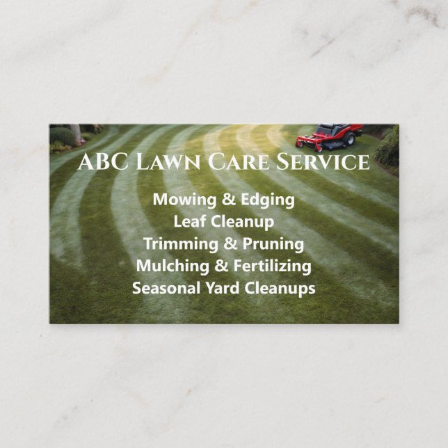 Carte De Visite Service Premium Lawnpro (Devant)