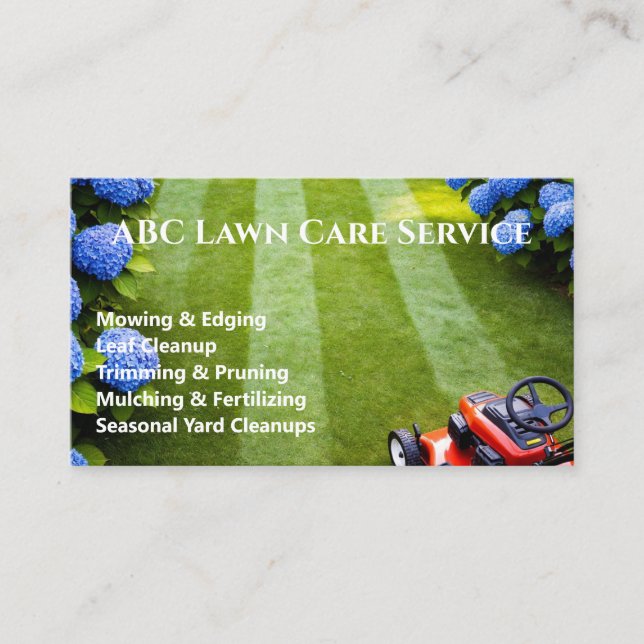 Carte De Visite Service Premium Lawnpro (Devant)