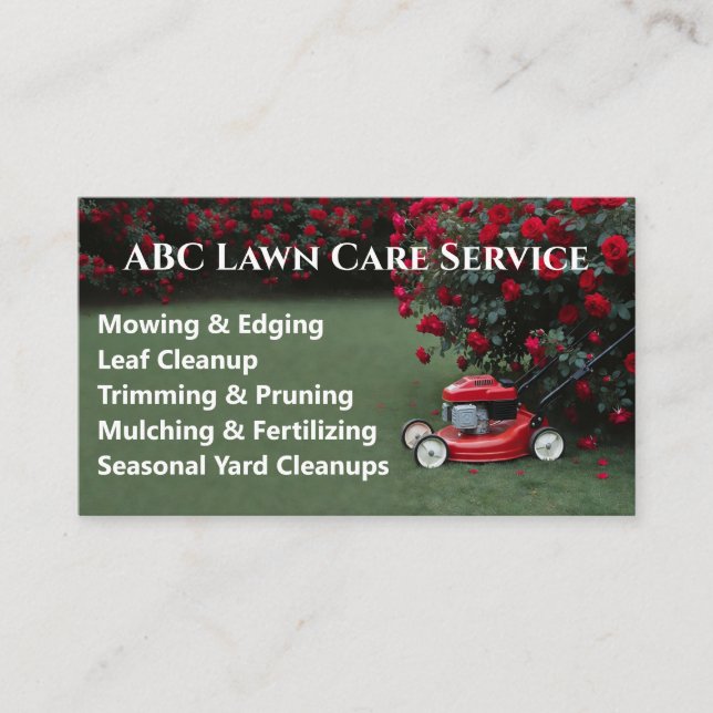 Carte De Visite Service Premium Lawnpro (Devant)