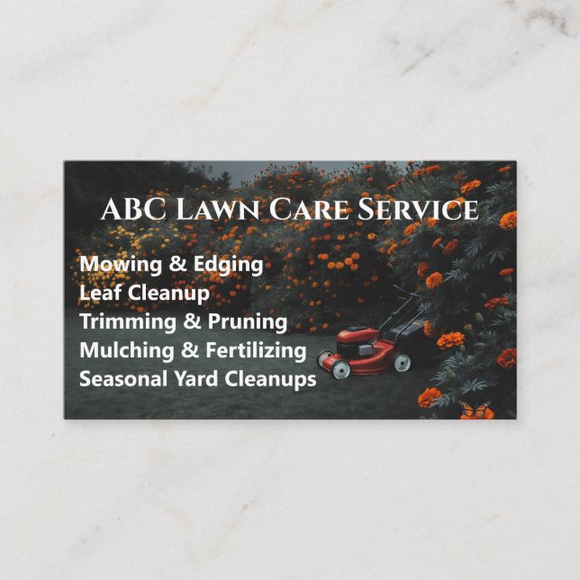 Carte De Visite Service Premium Lawnpro (Devant)