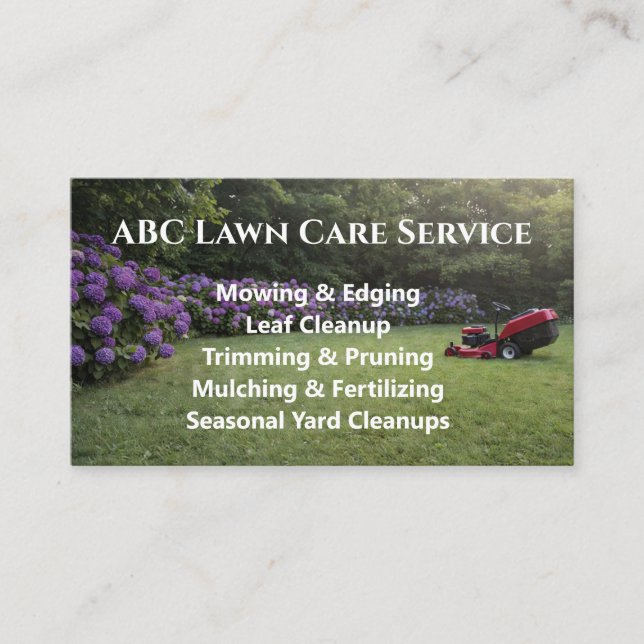 Carte De Visite Service Premium Lawnpro (Devant)