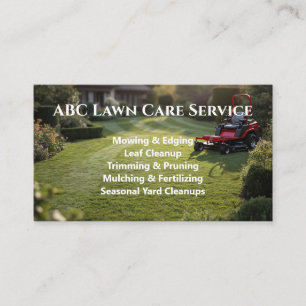 Carte De Visite Service Premium Lawnpro