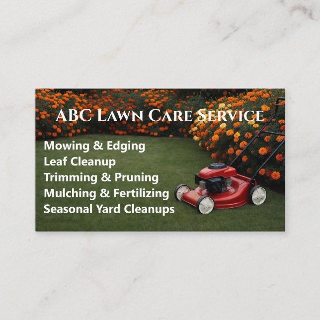 Carte De Visite Service Premium Lawnpro (Devant)