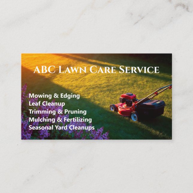 Carte De Visite Service Premium Lawnpro (Devant)
