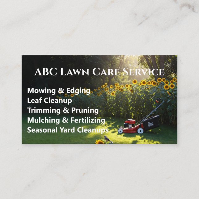 Carte De Visite Service Premium Lawnpro (Devant)