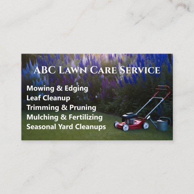 Carte De Visite Service Premium Lawnpro (Devant)