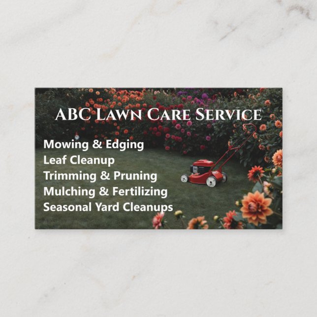 Carte De Visite Service Premium Lawnpro (Devant)