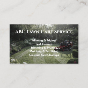 Carte De Visite Service Premium Lawnpro