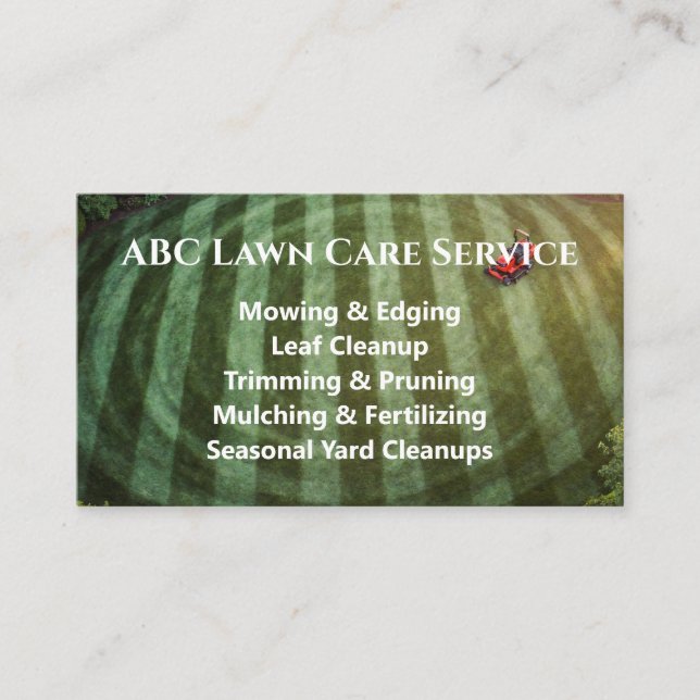 Carte De Visite Service Premium Lawnpro (Devant)