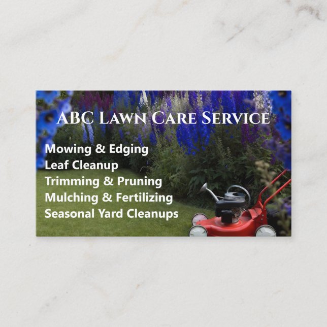 Carte De Visite Service Premium Lawnpro (Devant)