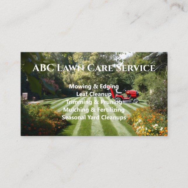 Carte De Visite Service Premium Lawnpro (Devant)