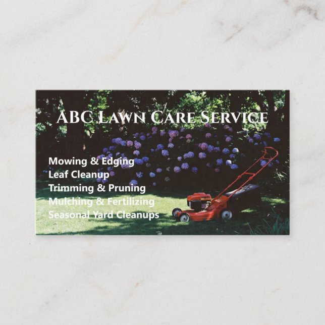 Carte De Visite Service Premium Lawnpro (Devant)