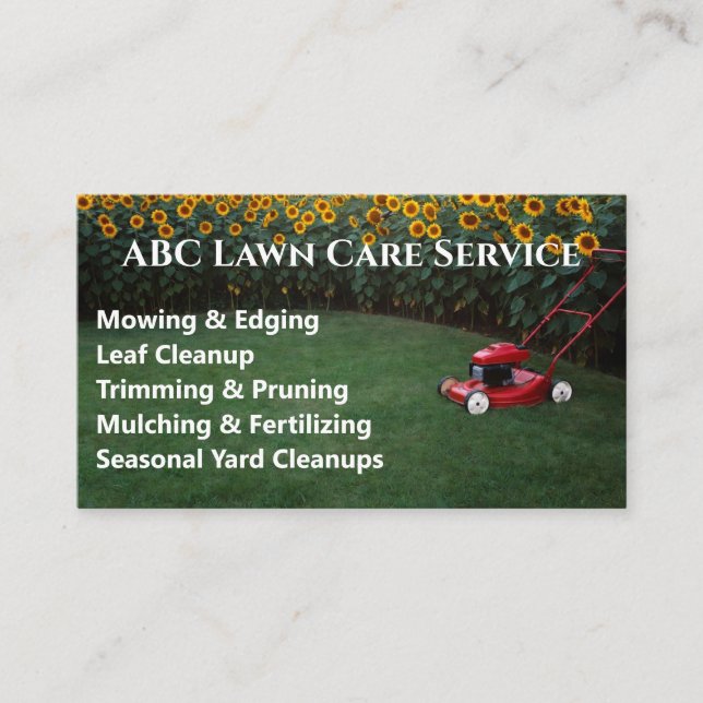 Carte De Visite Service Premium Lawnpro (Devant)