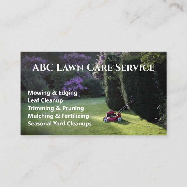 Carte De Visite Service Premium Lawnpro (Devant)