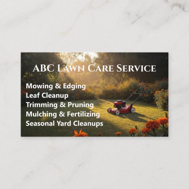 Carte De Visite Service Premium Lawnpro (Devant)
