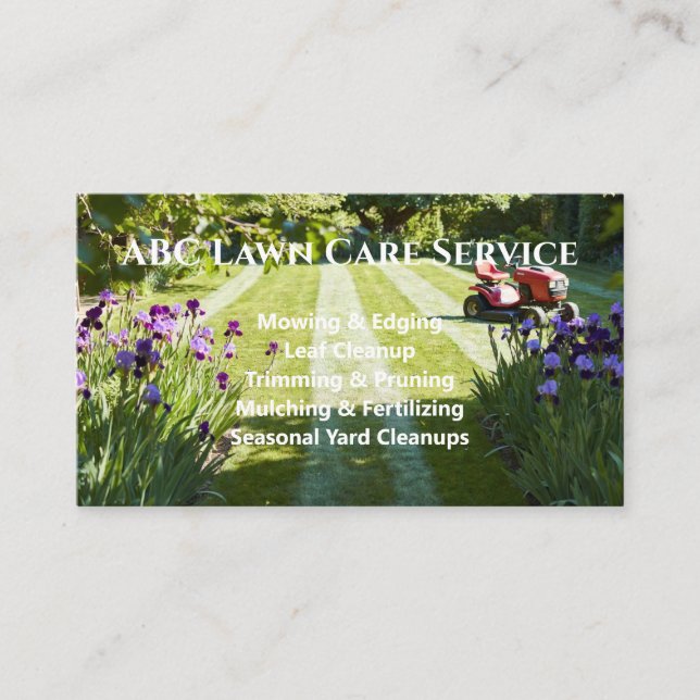 Carte De Visite Service Premium Lawnpro (Devant)