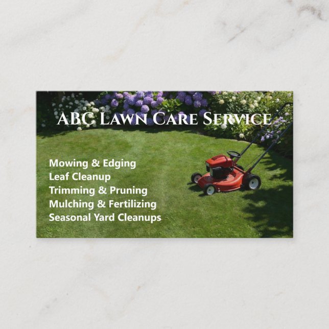 Carte De Visite Service Premium Lawnpro (Devant)