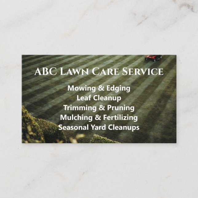 Carte De Visite Service Premium Lawnpro (Devant)