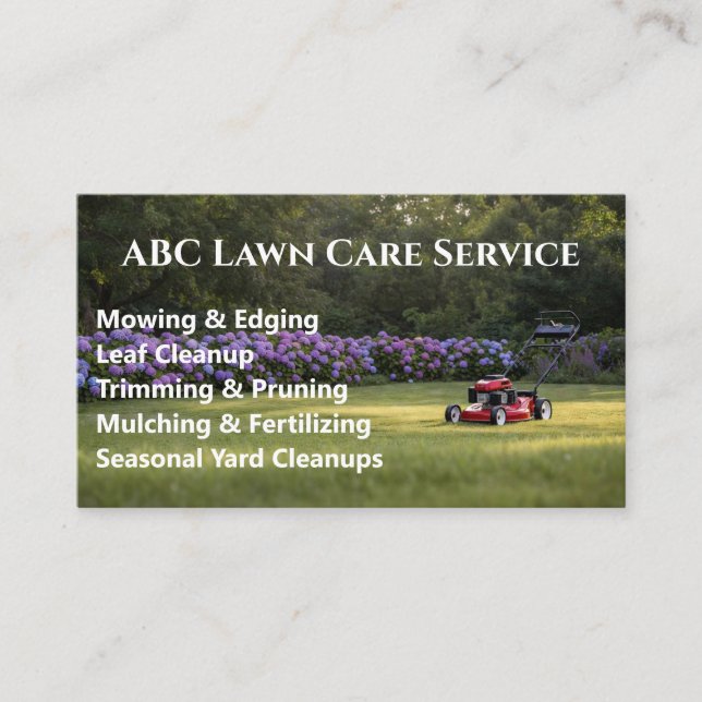 Carte De Visite Service Premium Lawnpro (Devant)