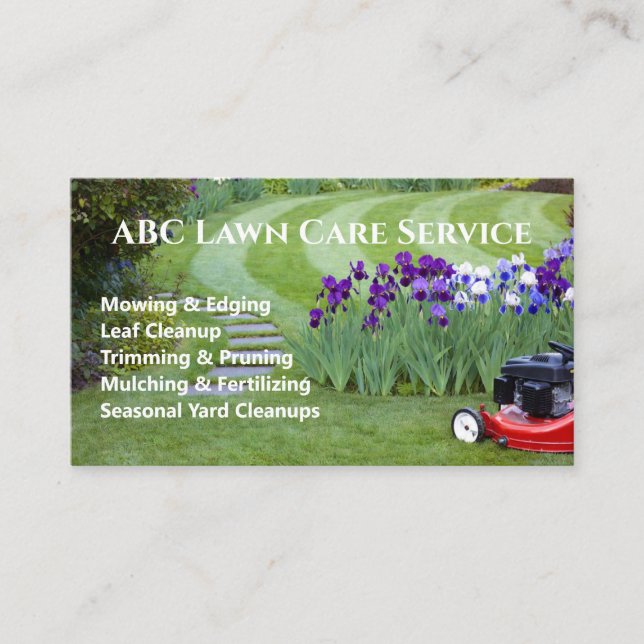 Carte De Visite Service Premium Lawnpro (Devant)