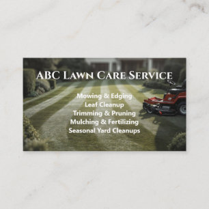 Carte De Visite Service Premium Lawnpro