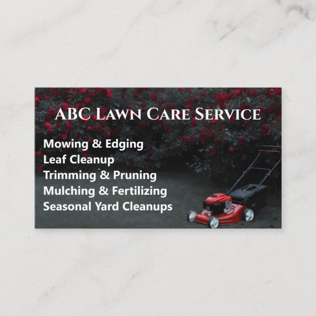 Carte De Visite Service Premium Lawnpro (Devant)