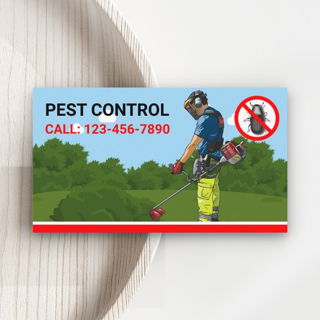 Carte De Visite Service professionnel de lutte antiparasitaire Ext (Créateur téléchargé)